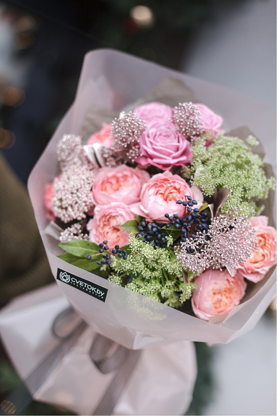 Букет Саю - с добавлением зелени