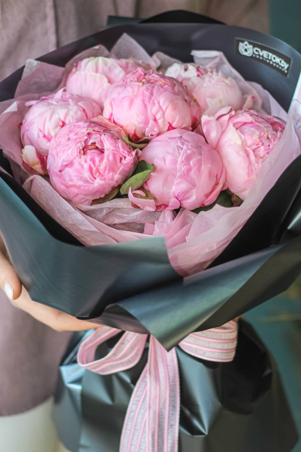 Букет Галактика - с добавлением зелени