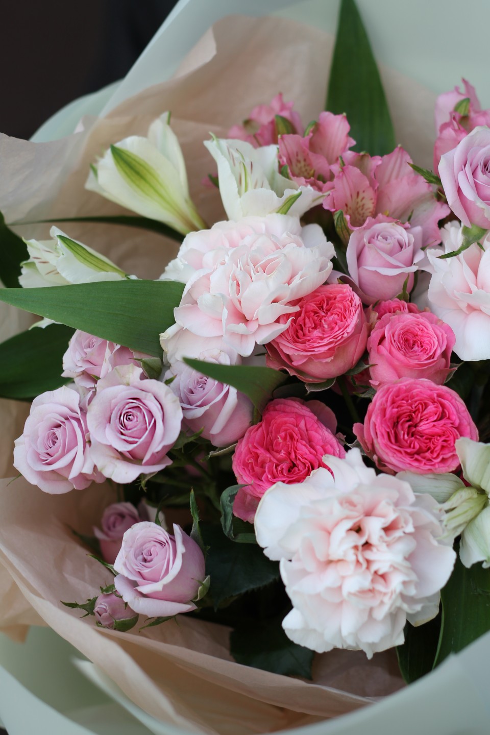 Букет Шанс - с добавлением зелени