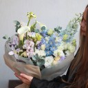 Букет Мирай - с добавлением зелени - миниатюра 