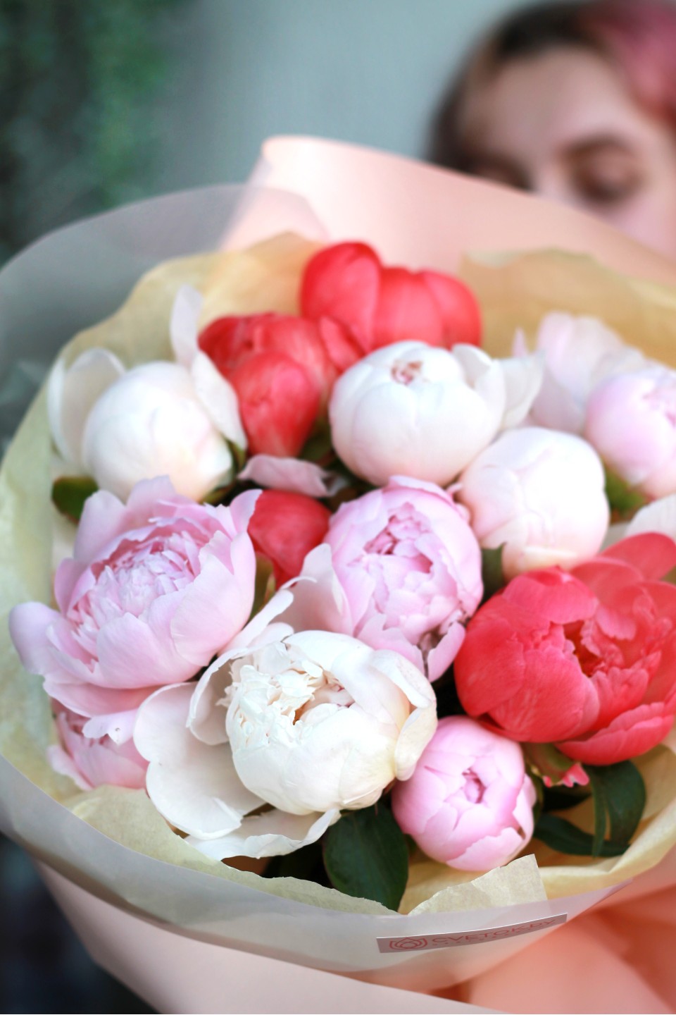 Букет из пионов Притяжение - быстрая доставка в Минске