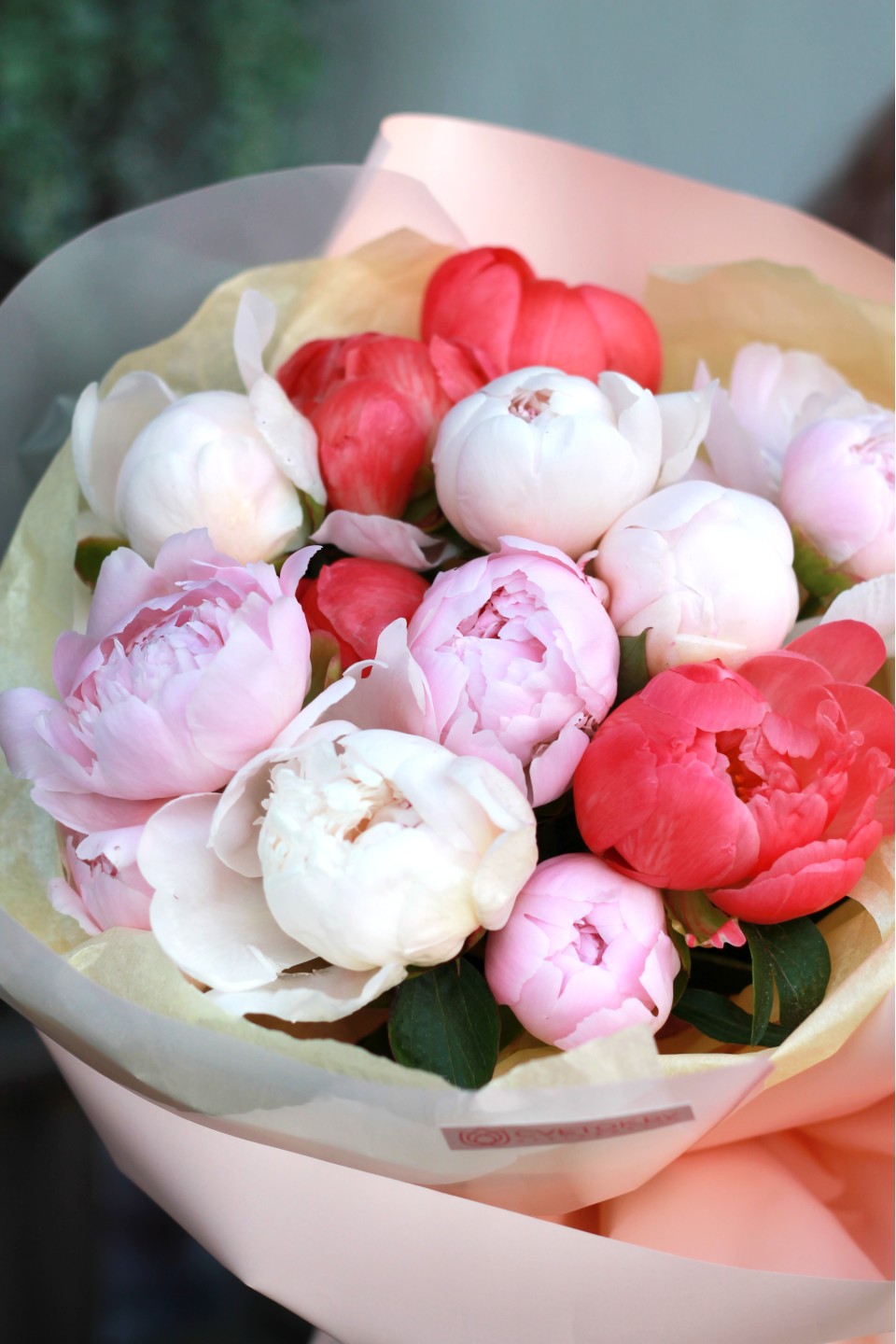 Букет из пионов Притяжение