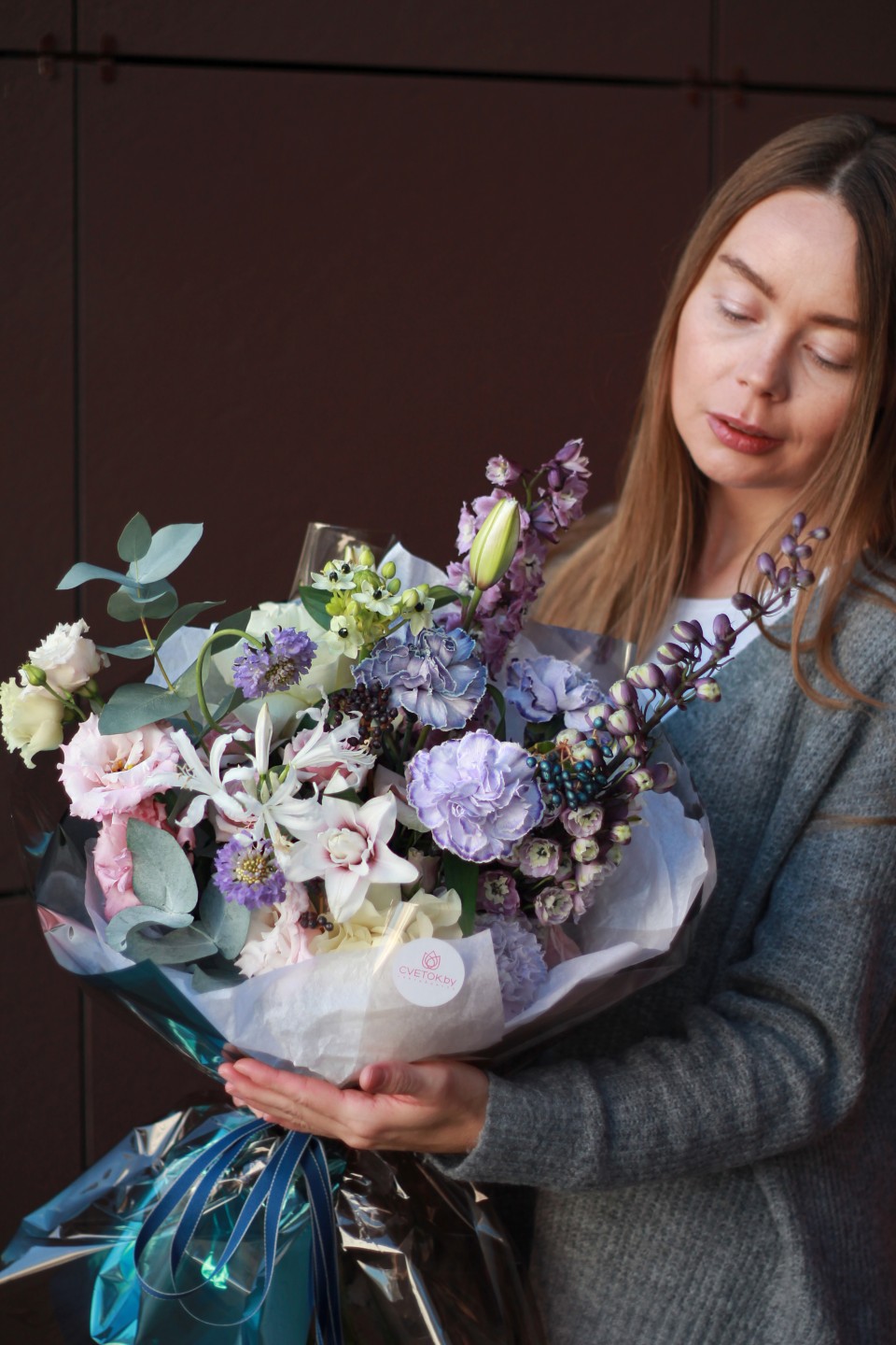 Букет Ремуро - с добавлением зелени