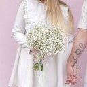 Букет невесты из белой гипсофилы Облако - миниатюра