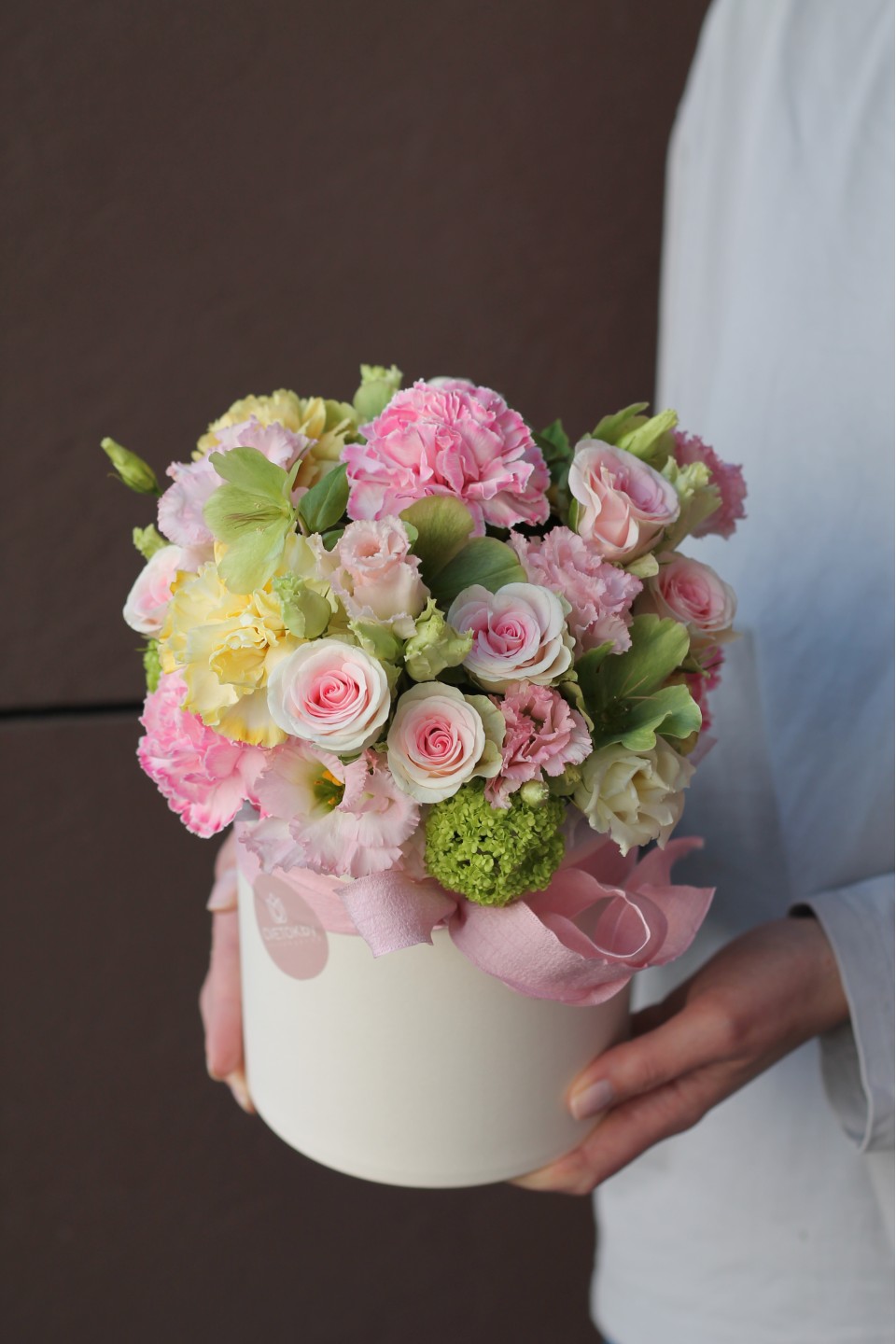 Коробочка Цветочный Зефир - с добавлением зелени