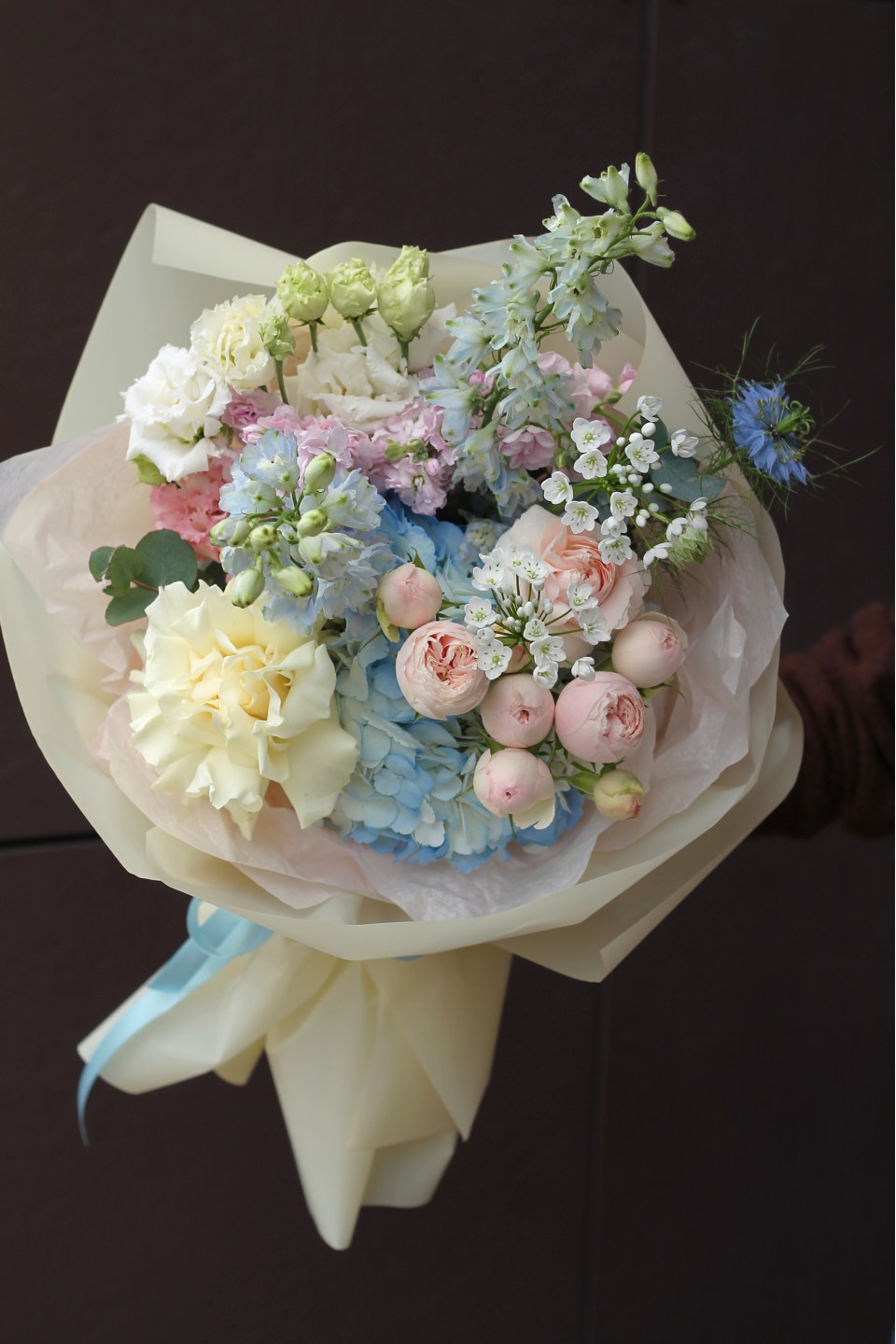 Букет Амазонка - с добавлением зелени