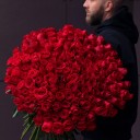 Букет 151 красная роза - быстрая доставка в Минске - миниатюра
