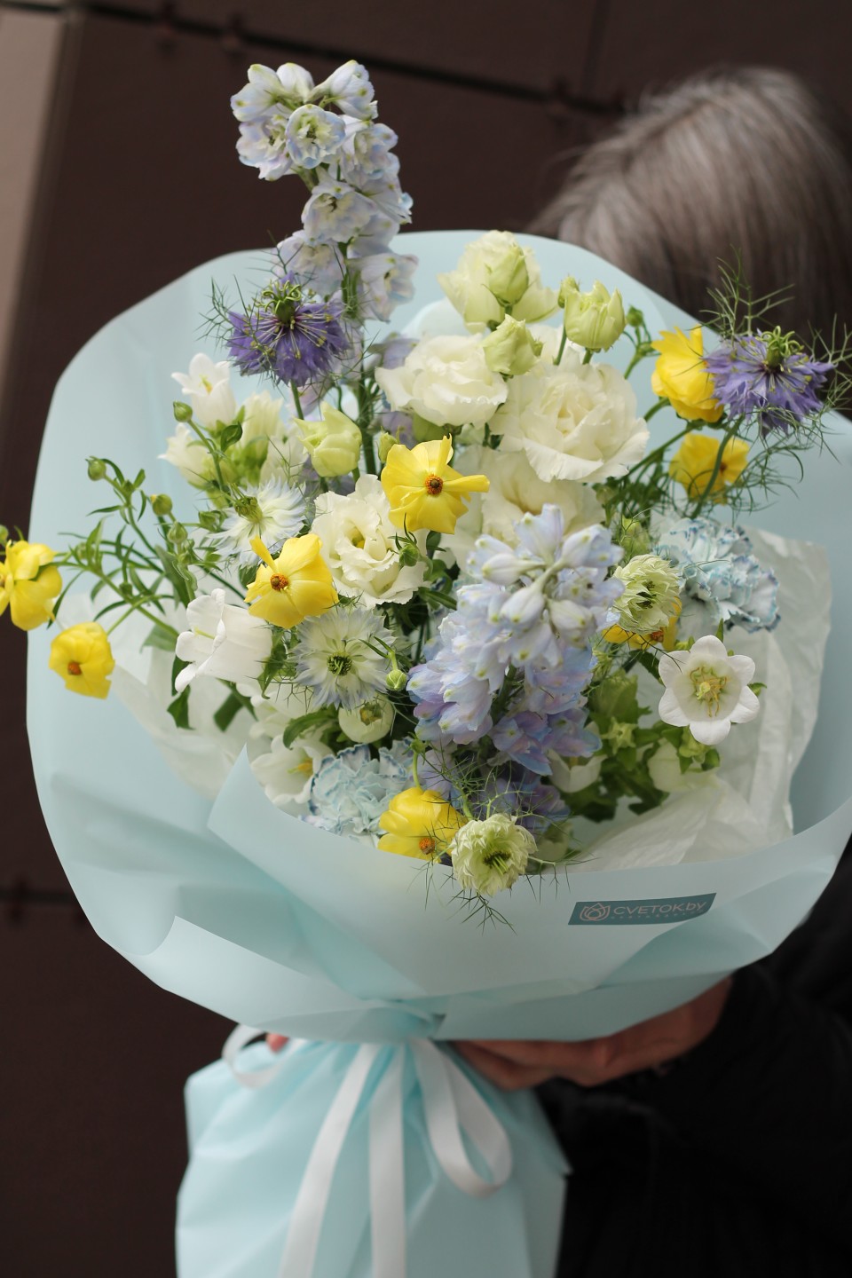 Букет Альпийское Сияние - подарочное оформление