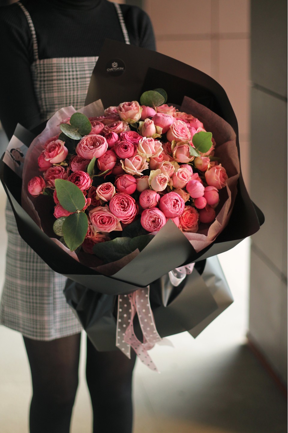 Букет Кристин - с добавлением зелени