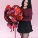 Букет Романтическое сердце - с доставкой по Минску - миниатюра