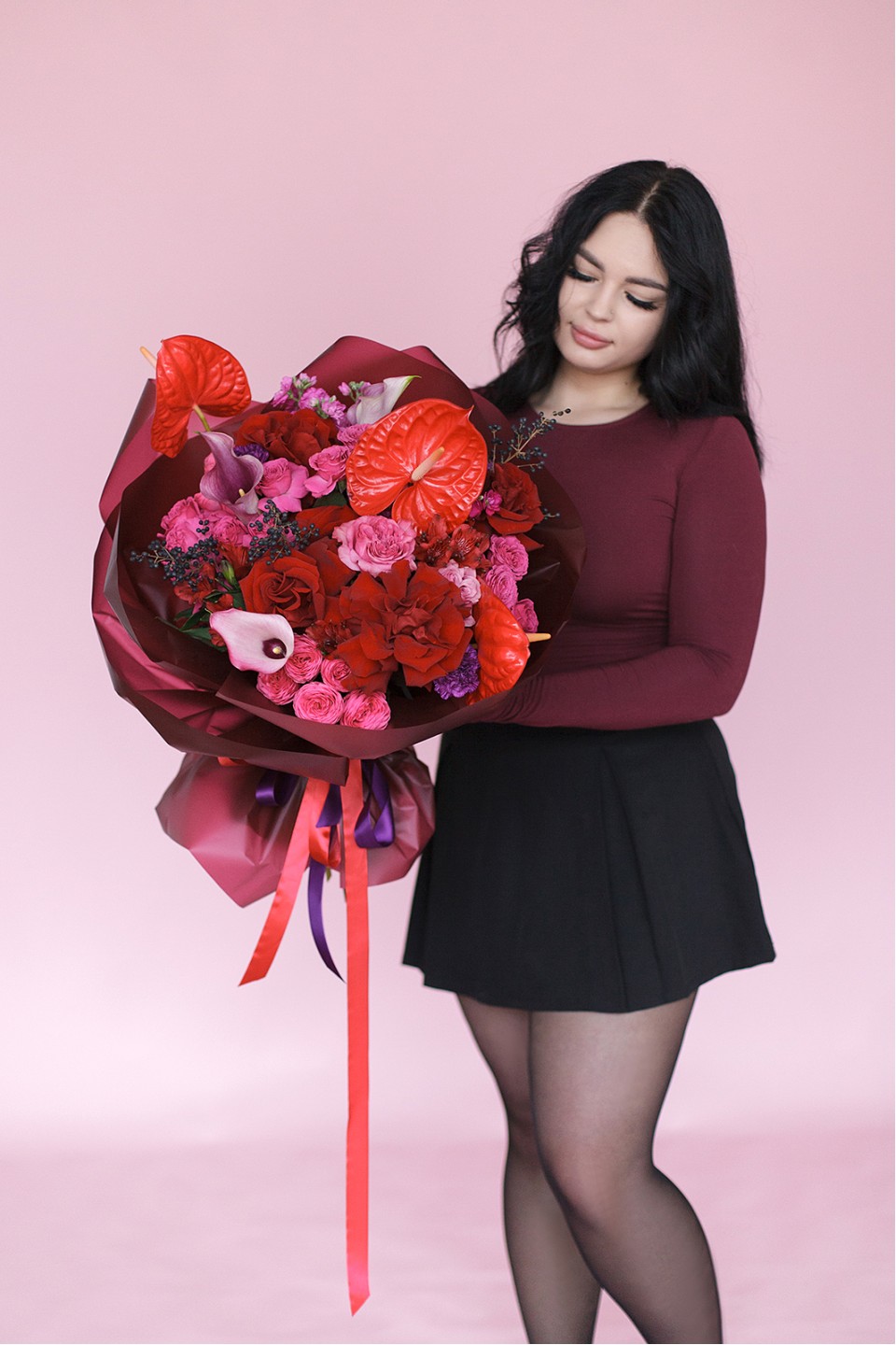 Букет Романтическое сердце - с доставкой по Минску