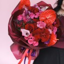 Букет Романтическое сердце - миниатюра