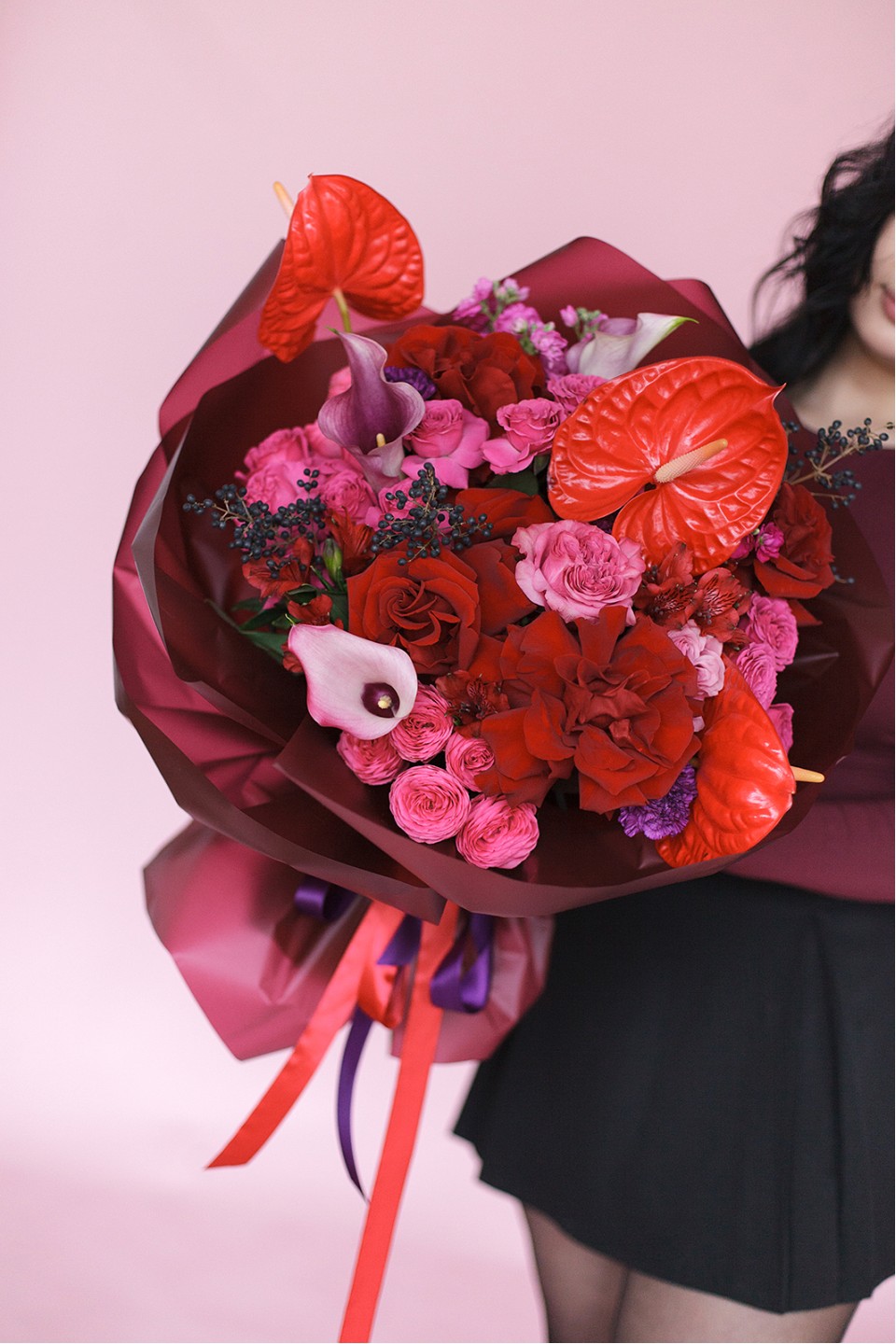 Букет Романтическое сердце