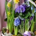 Корзина Сиреневые Мечты - подарочное оформление - миниатюра