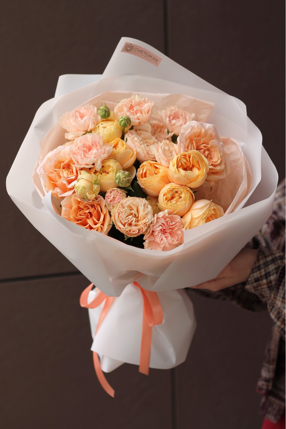 Букет Парфе - с добавлением зелени