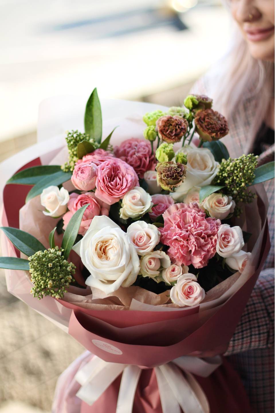 Букет Иноземка - с добавлением зелени