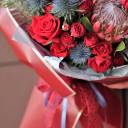 Букет Красный джут - с доставкой по Минску - миниатюра