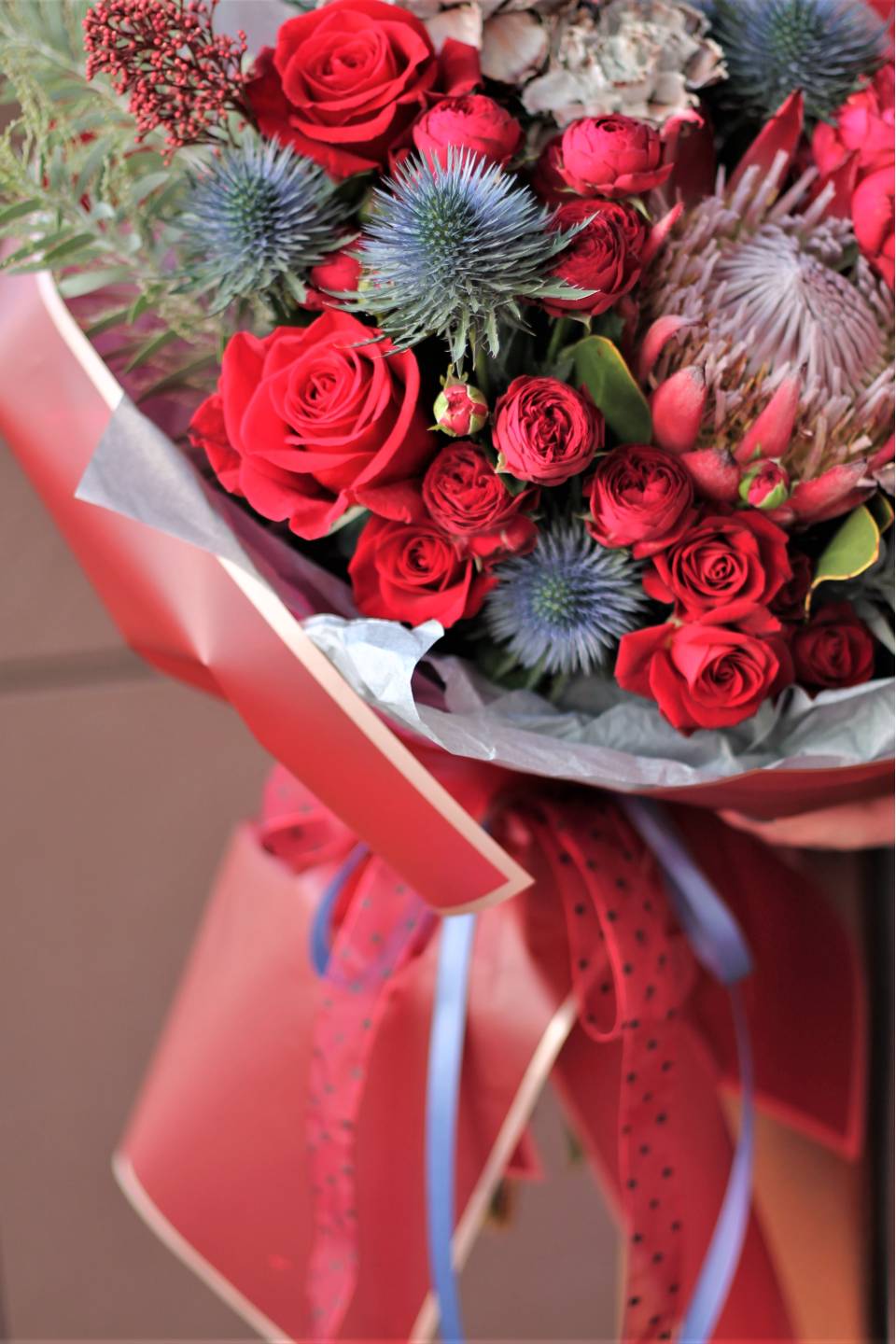 Букет Красный джут - с доставкой по Минску