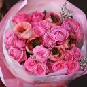 Букет Три Желания - с добавлением зелени - миниатюра 