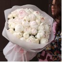 Букет Зефирное Облако - с добавлением зелени - миниатюра 