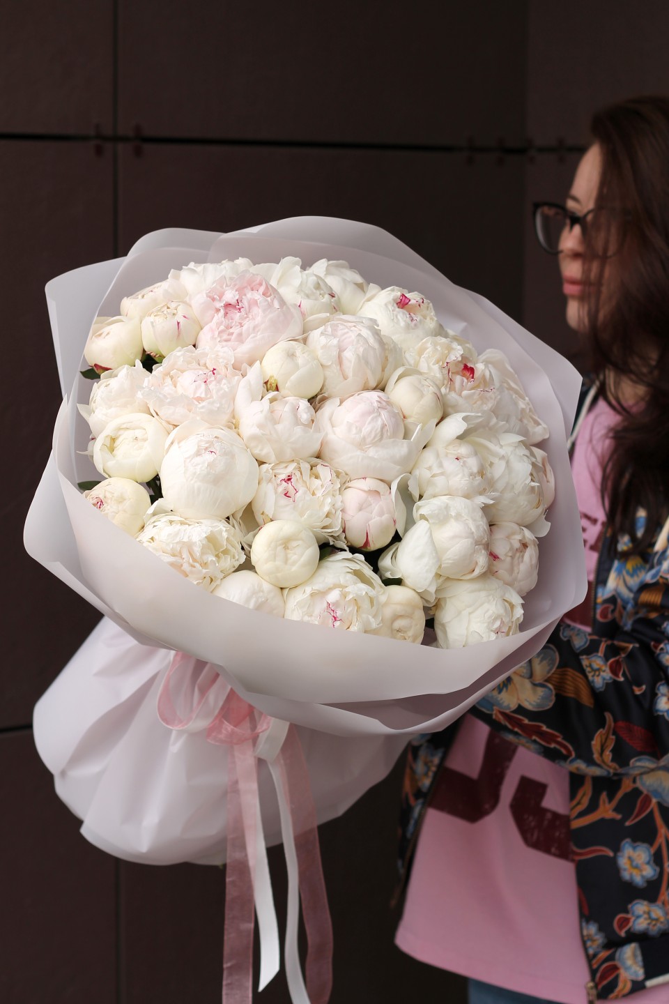 Букет Зефирное Облако - с добавлением зелени