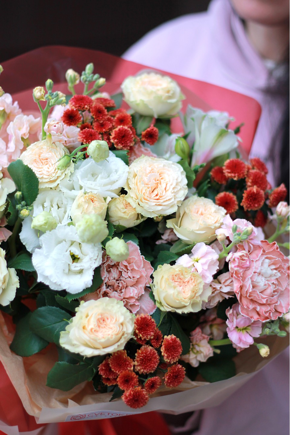 Букет Забвение - с добавлением зелени