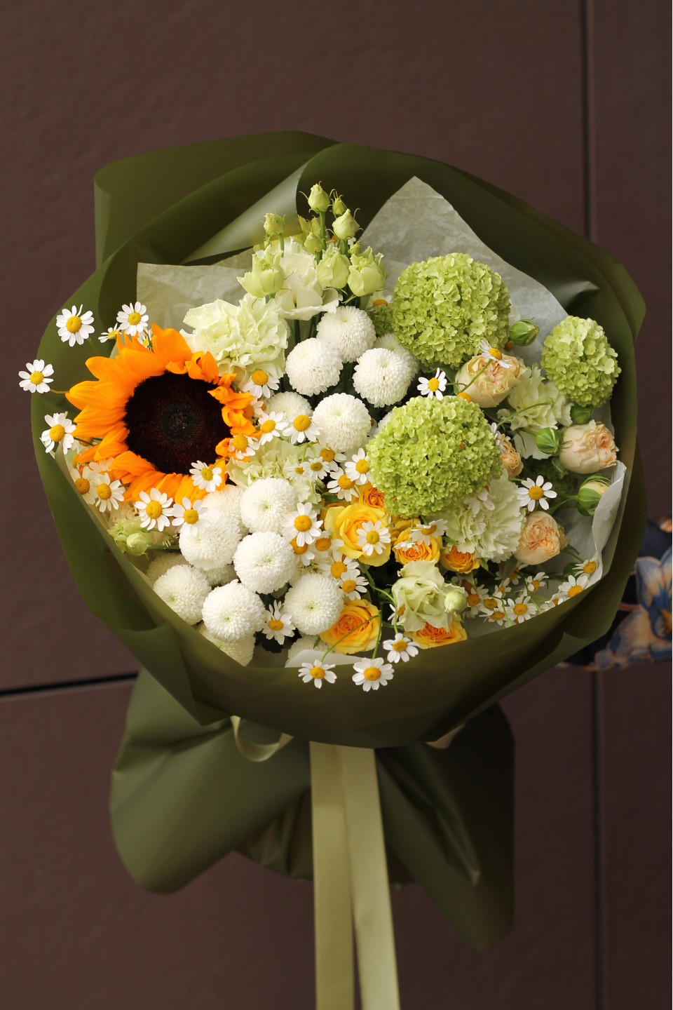 Букет Малюр - с добавлением зелени