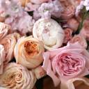 Букет Магия Нежности - с добавлением зелени - миниатюра 