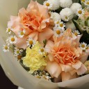 Букет Нежный - с добавлением зелени - миниатюра 