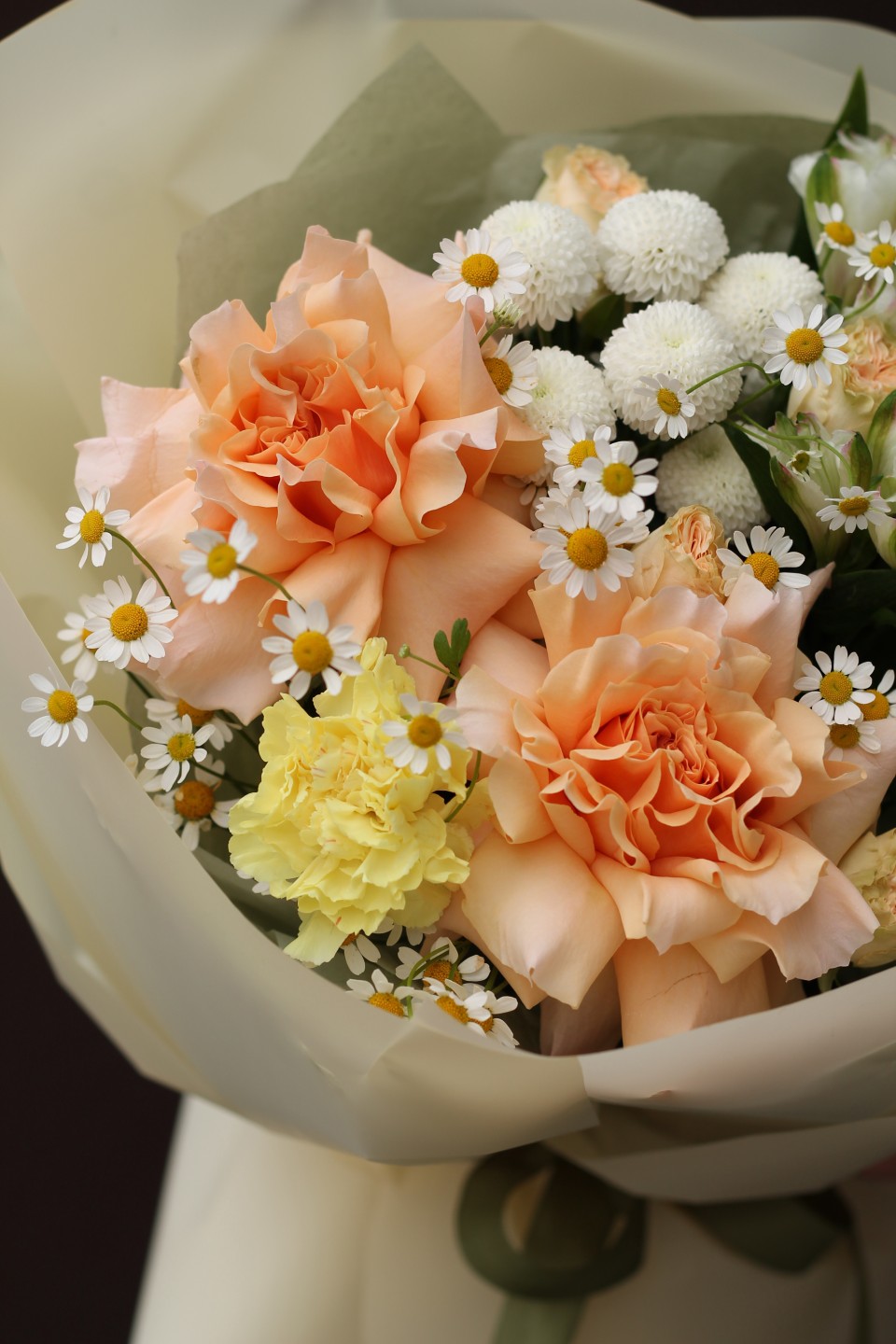 Букет Нежный - с добавлением зелени