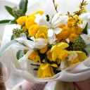 Букет Оттепель - с добавлением зелени - миниатюра 