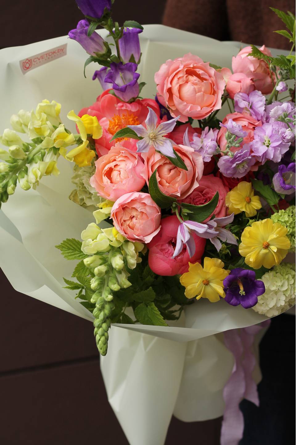 Букет Латинас - с добавлением зелени