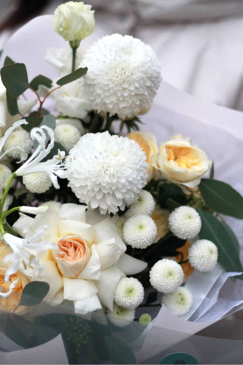 Букет Аура - с добавлением зелени