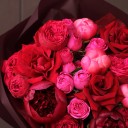 Букет Красная Магия - подарочное оформление - миниатюра