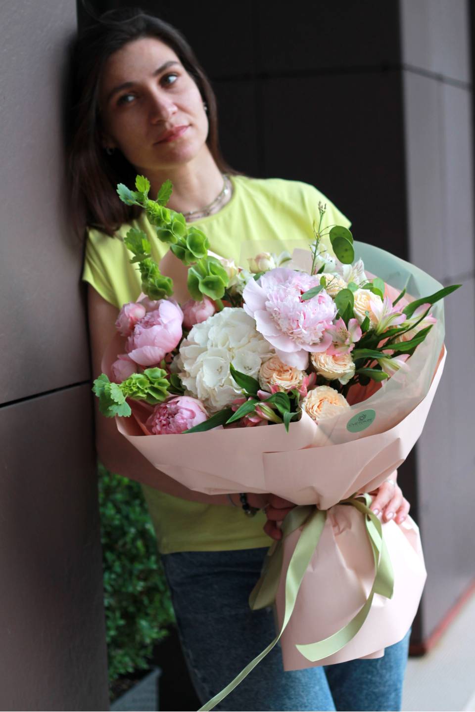 Букет Преображение - с добавлением зелени