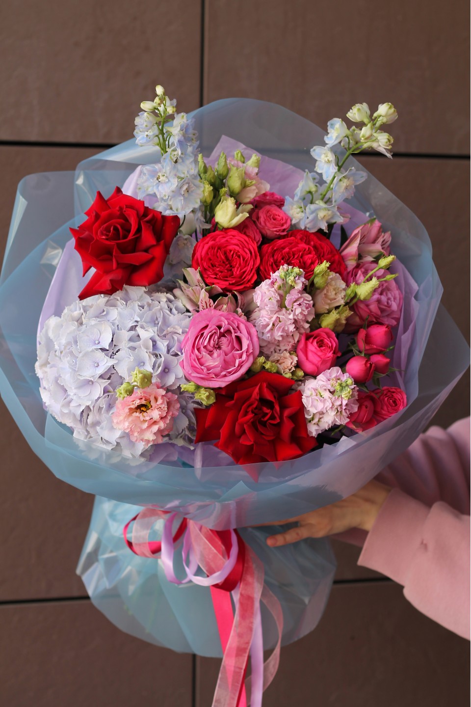 Букет Крэйзи  - с добавлением зелени