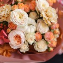 Букет Абрикосовый Джем - подарочное оформление - миниатюра