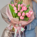 Букет Увлечение - с добавлением зелени - миниатюра 