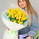 Букет желтых тюльпанов Улыбка - с доставкой по Минску - миниатюра