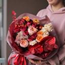 Букет Дюна - с добавлением зелени - миниатюра 