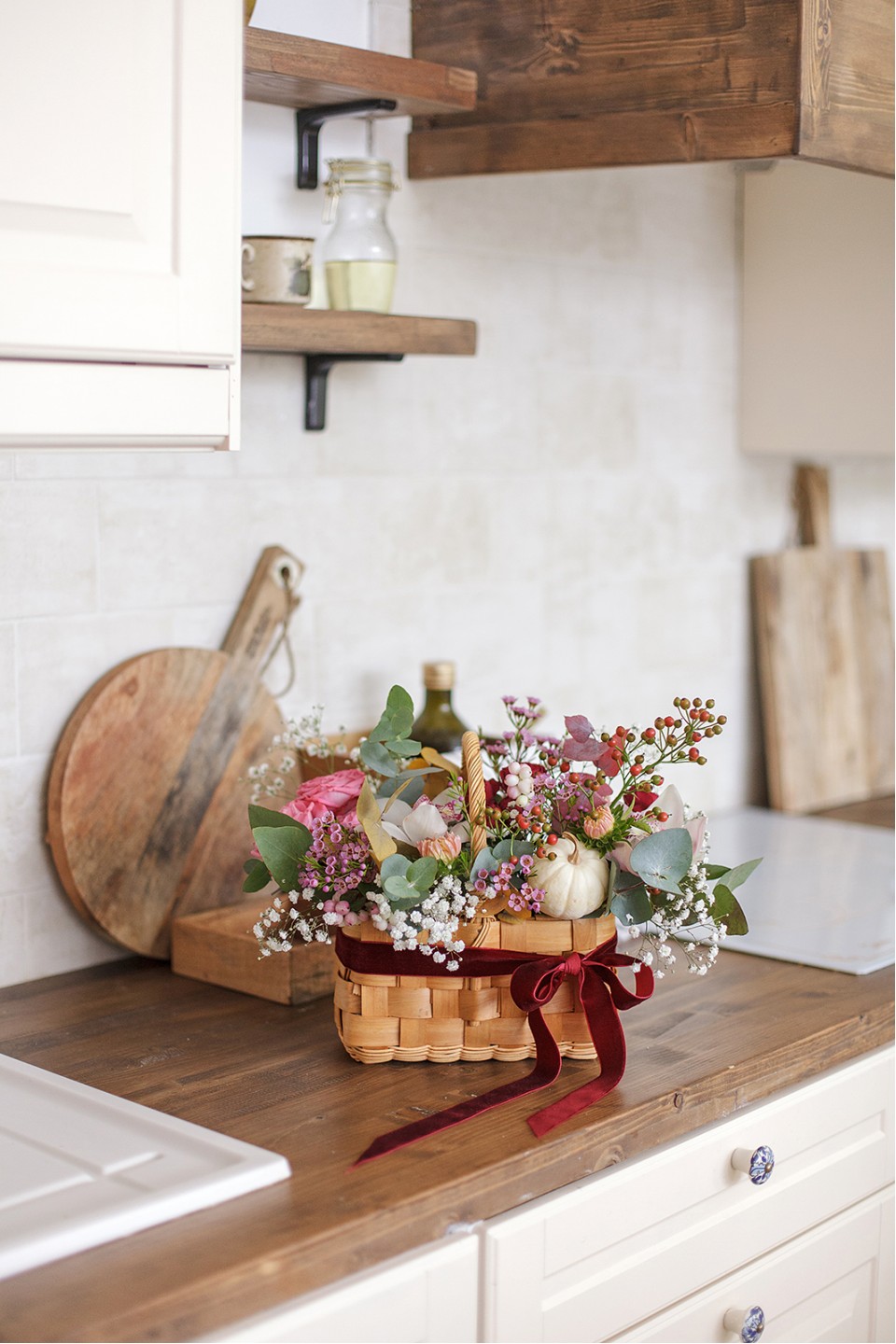 Композиция Уют - с добавлением зелени