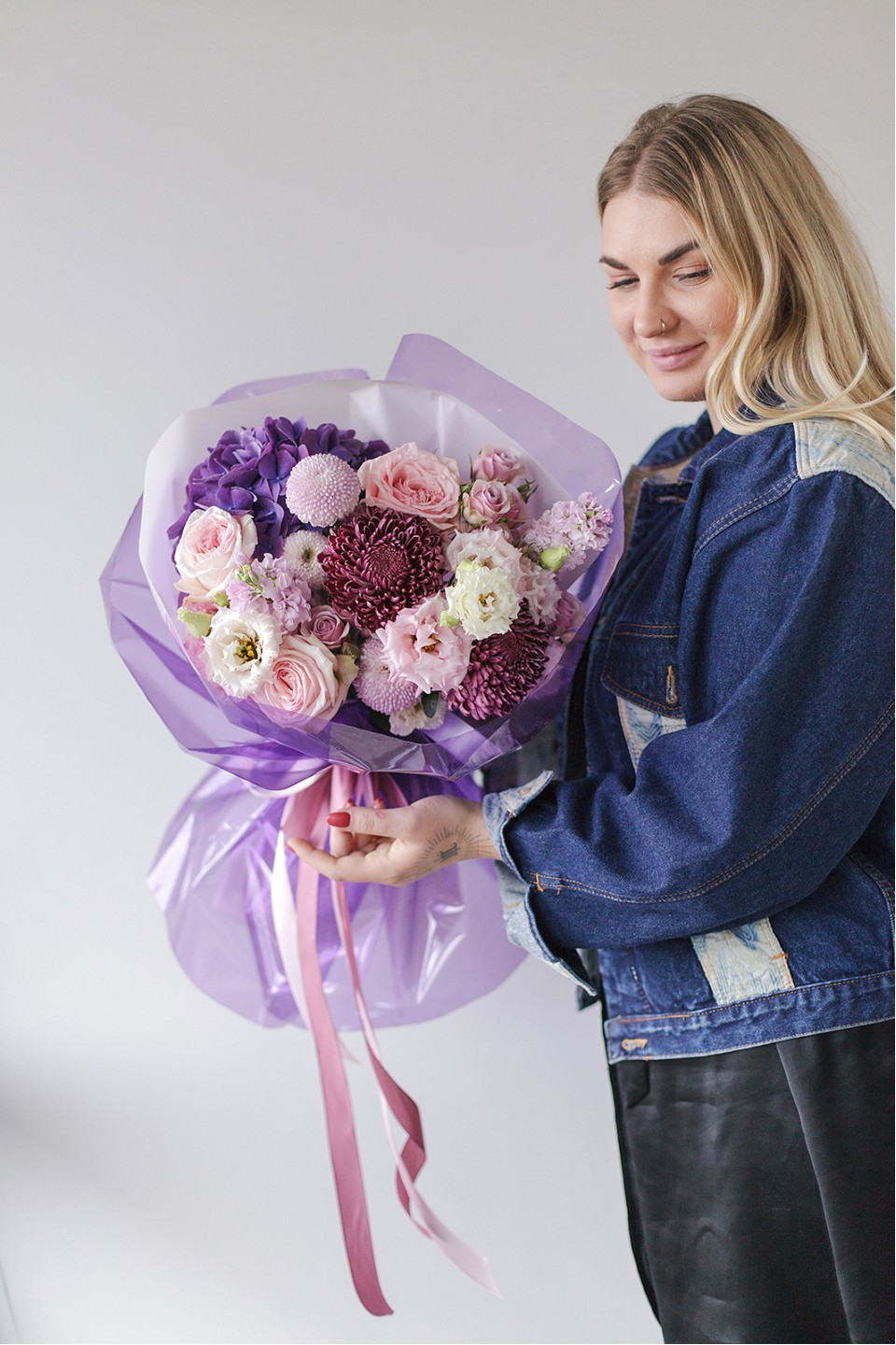 Букет Лавандовый жемчуг - с доставкой по Минску