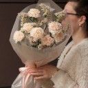 Букет Латте - с добавлением зелени - миниатюра 