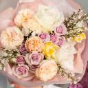 Букет Вера - с добавлением зелени - миниатюра 