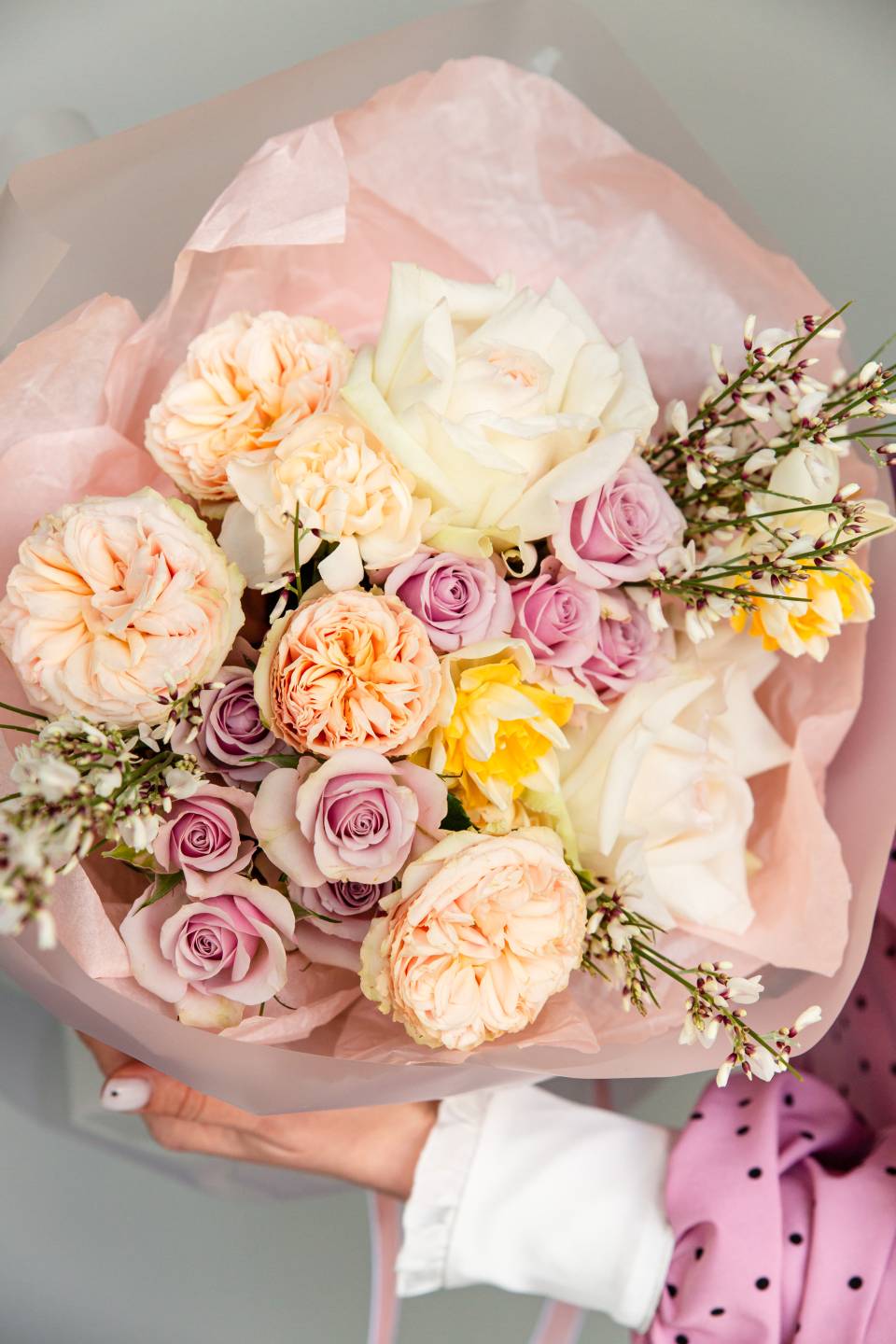 Букет Вера - с добавлением зелени