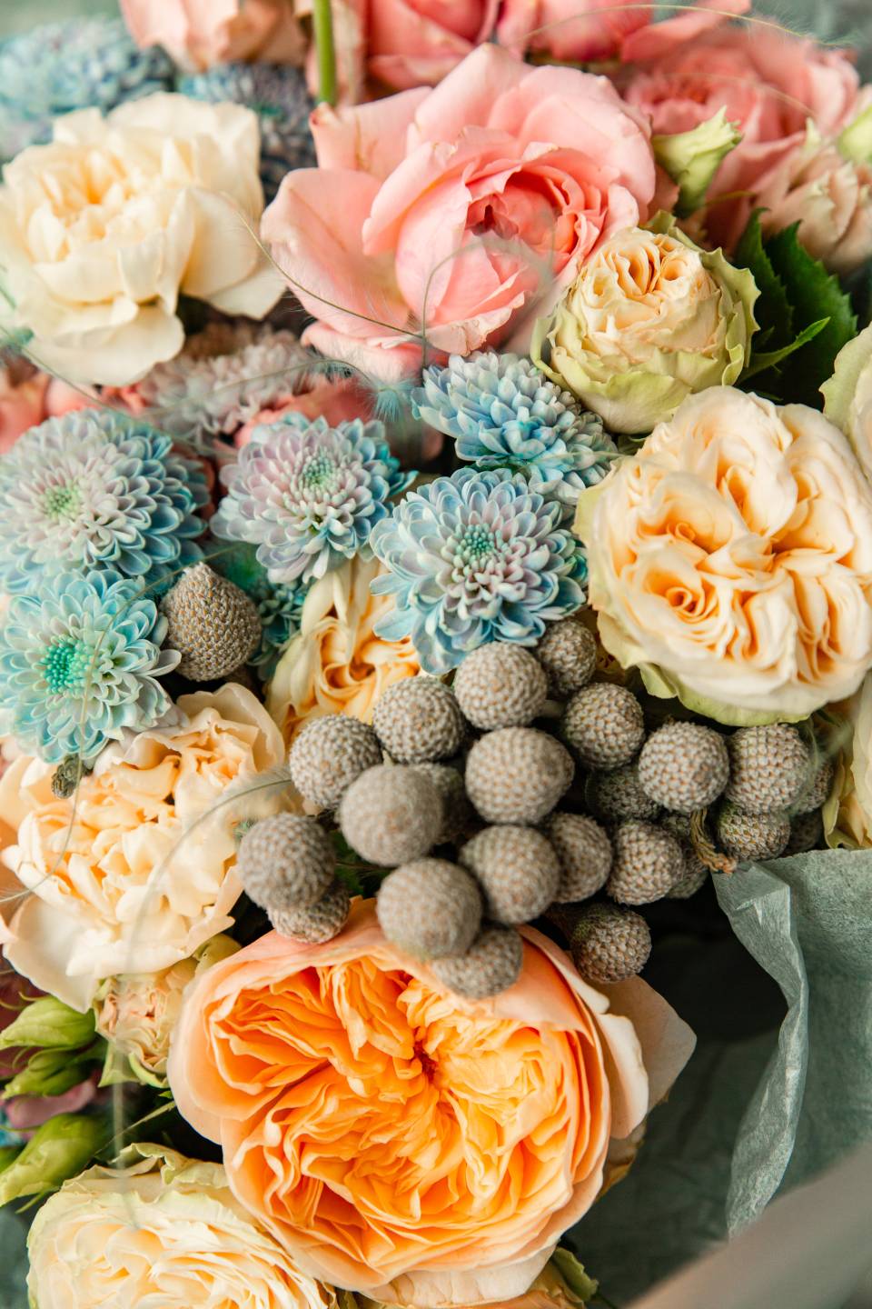 Букет Гордость - с добавлением зелени