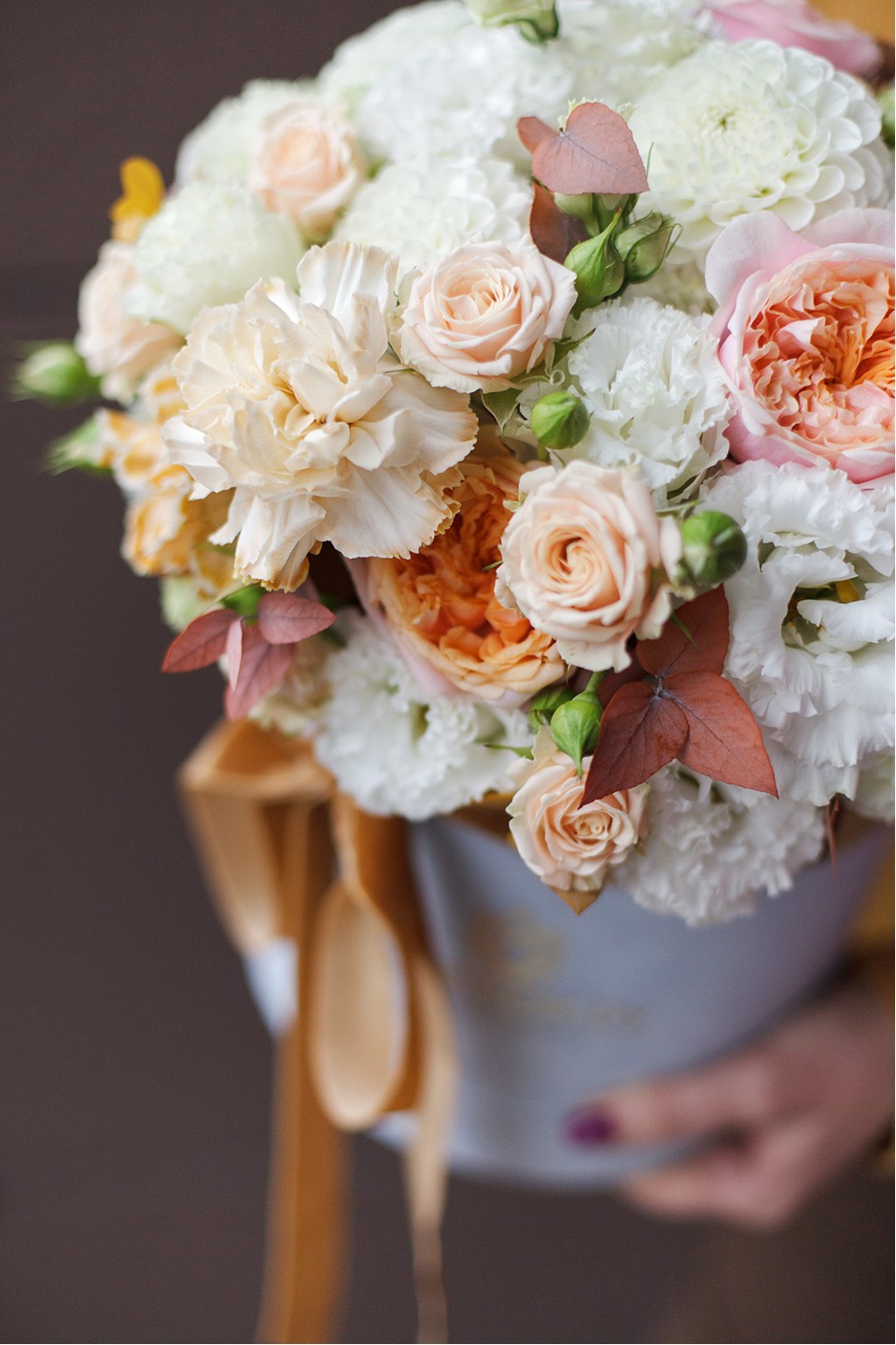 Коробочка Осенняя Грация - с добавлением зелени