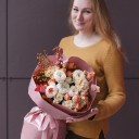 Букет Абрикосовый Джем - для женщины/молодой пары - миниатюра