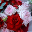 Букет Гармония - с добавлением зелени - миниатюра 