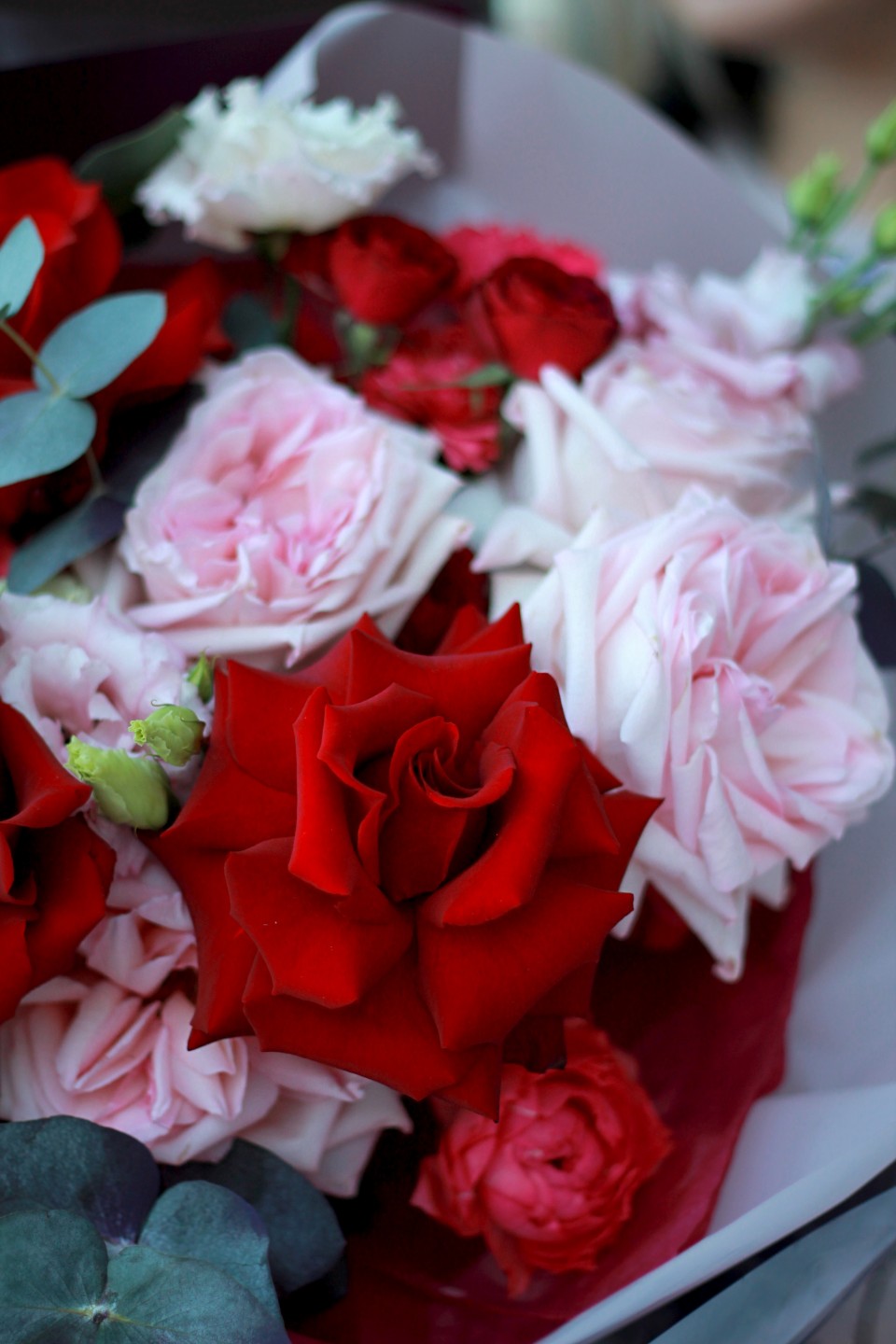 Букет Гармония - с добавлением зелени